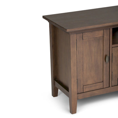 WYNDENHALL Mansfield SOLID WOOD 72 inch Wide Transitional TV Media Stand For TVs up to 80 inches - 72 W x 16.5 D x 26 H