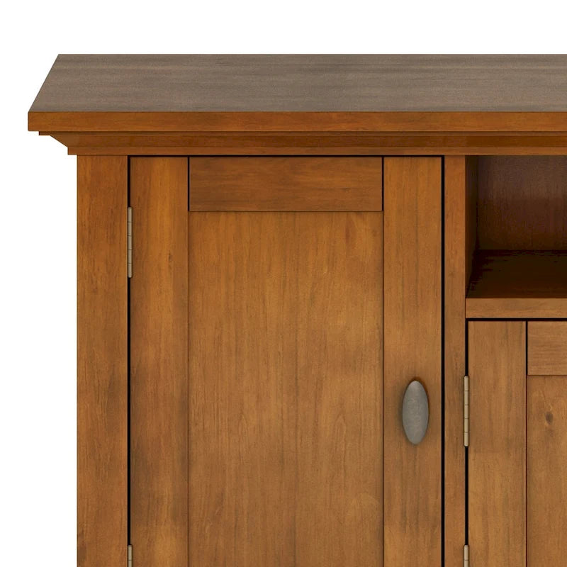 WYNDENHALL Mansfield SOLID WOOD 72 inch Wide Transitional TV Media Stand For TVs up to 80 inches - 72 W x 16.5 D x 26 H