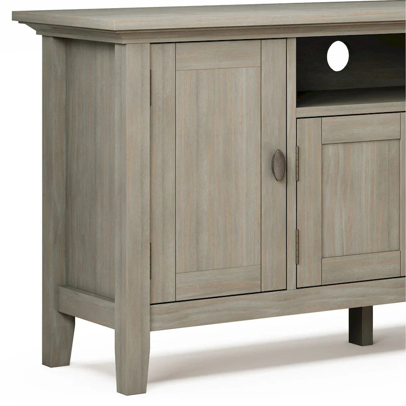 WYNDENHALL Mansfield SOLID WOOD 72 inch Wide Transitional TV Media Stand For TVs up to 80 inches - 72 W x 16.5 D x 26 H