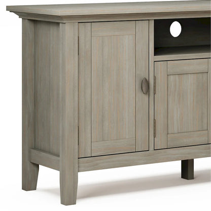 WYNDENHALL Mansfield SOLID WOOD 72 inch Wide Transitional TV Media Stand For TVs up to 80 inches - 72 W x 16.5 D x 26 H