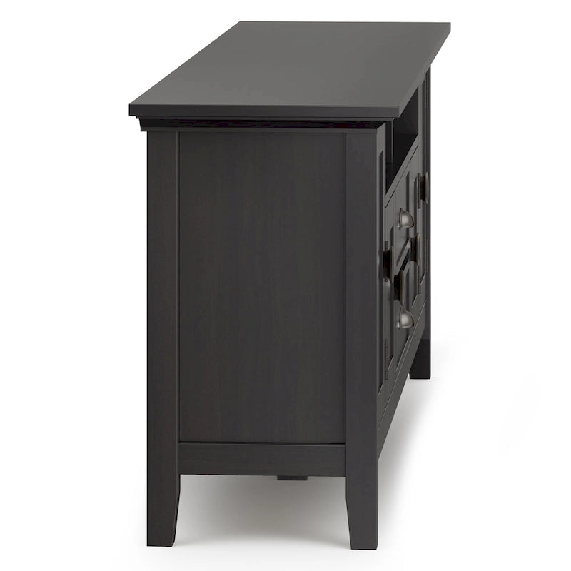 WYNDENHALL Mansfield SOLID WOOD 72 inch Wide Transitional TV Media Stand For TVs up to 80 inches - 72 W x 16.5 D x 26 H