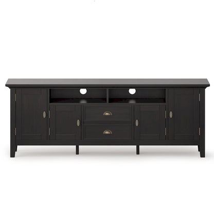 WYNDENHALL Mansfield SOLID WOOD 72 inch Wide Transitional TV Media Stand For TVs up to 80 inches - 72 W x 16.5 D x 26 H