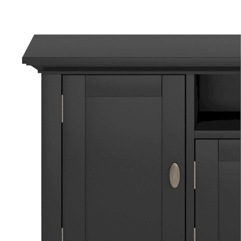 WYNDENHALL Mansfield SOLID WOOD 72 inch Wide Transitional TV Media Stand For TVs up to 80 inches - 72 W x 16.5 D x 26 H
