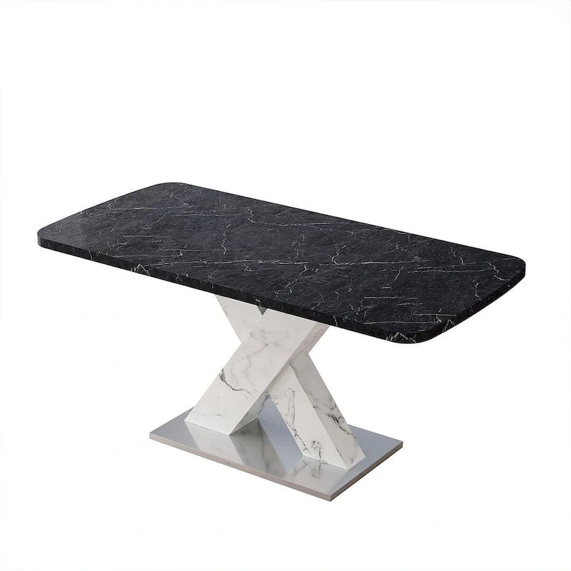 Modern 47.24-62.99 L Marble Square Dining Table