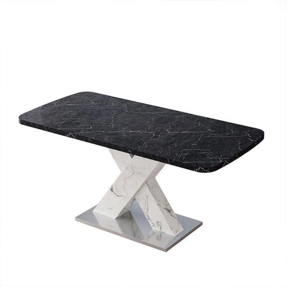 Modern 47.24-62.99 L Marble Square Dining Table