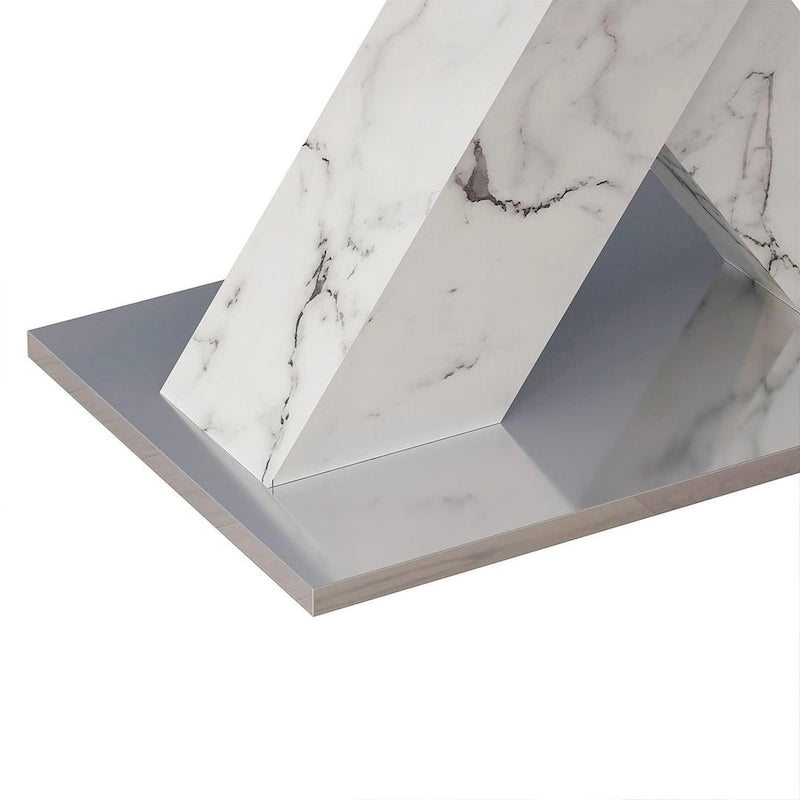 Modern 47.24-62.99 L Marble Square Dining Table