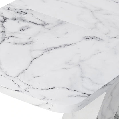 Modern 47.24-62.99 L Marble Square Dining Table