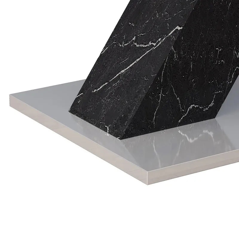 Modern 47.24-62.99 L Marble Square Dining Table