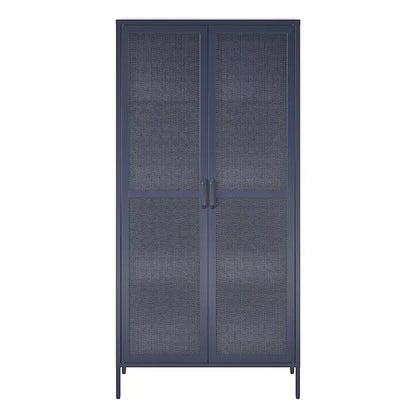 The Novogratz Channing Tall 2 Door Metal Storage Cabinet