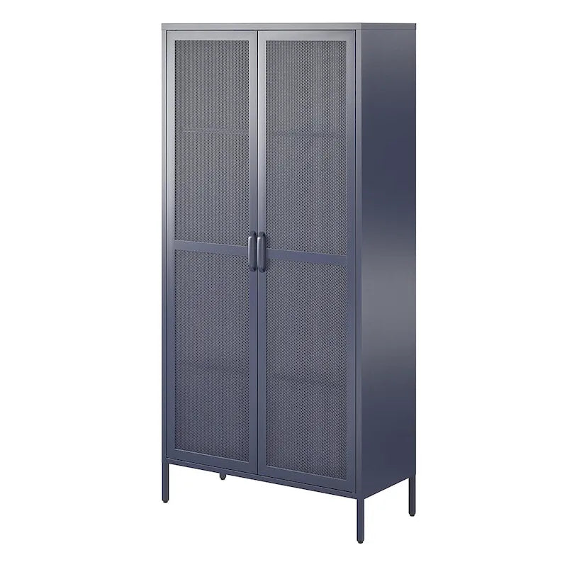 The Novogratz Channing Tall 2 Door Metal Storage Cabinet
