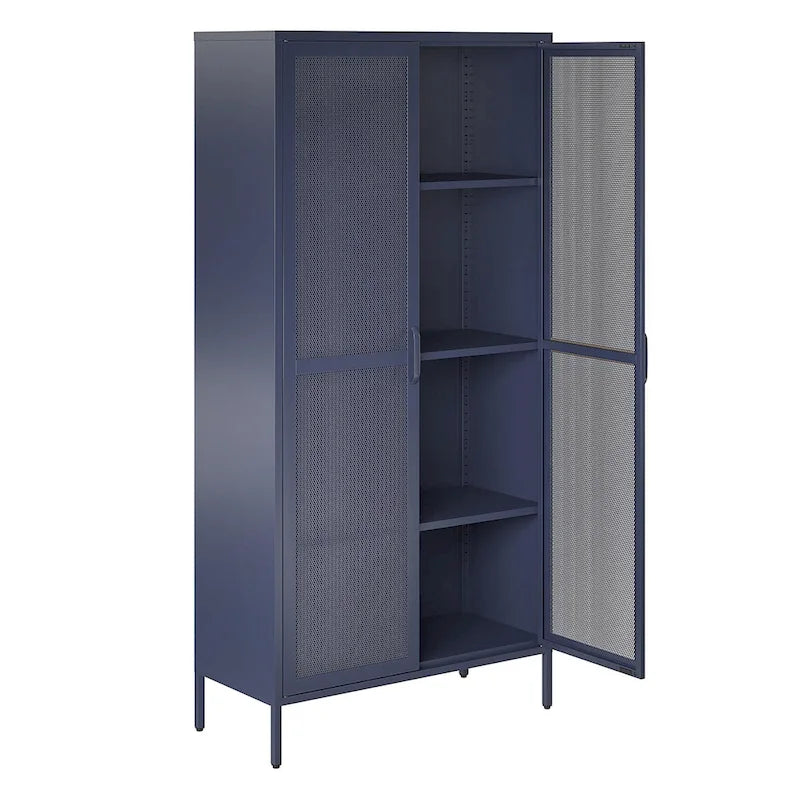 The Novogratz Channing Tall 2 Door Metal Storage Cabinet