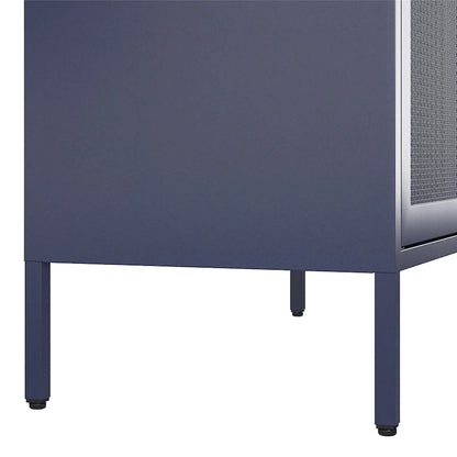 The Novogratz Channing Tall 2 Door Metal Storage Cabinet