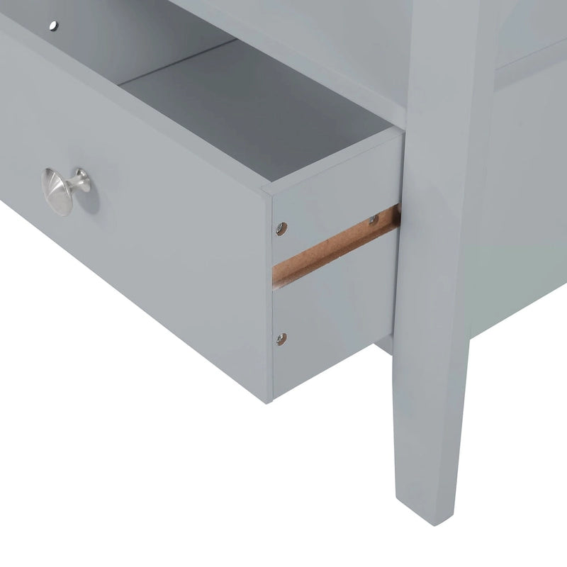 Loverin Manufactured Wood Bathroom Floor Storage Rack with Drawer by Christopher Knight Home