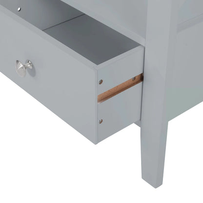 Loverin Manufactured Wood Bathroom Floor Storage Rack with Drawer by Christopher Knight Home