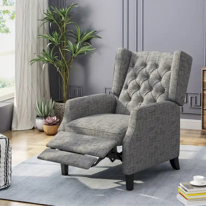 Keating Traditional Wingback Recliner by Christopher Knight Home