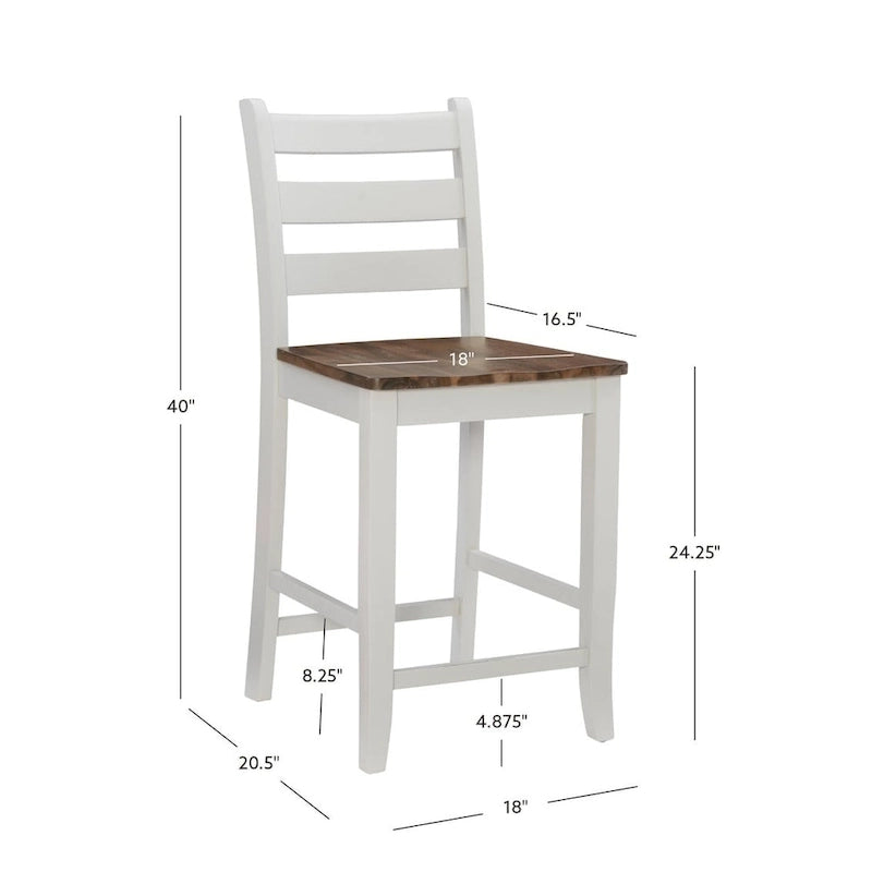 Crovetti Farmhouse Counter Stool (Set of 2)