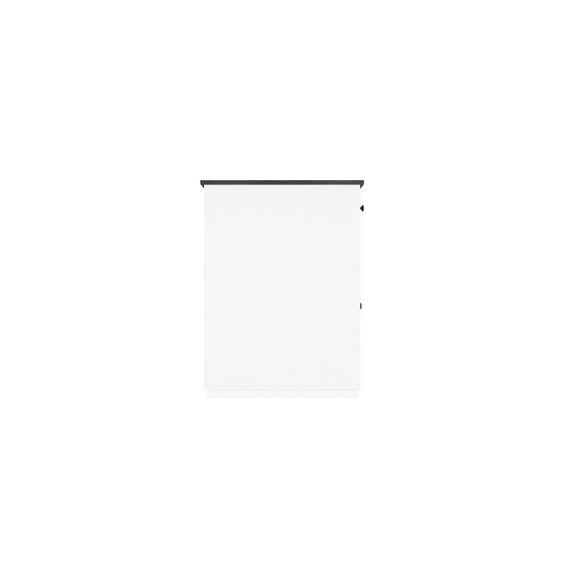 Storage Sideboard with Pet House Modern Home Essential in Black/White