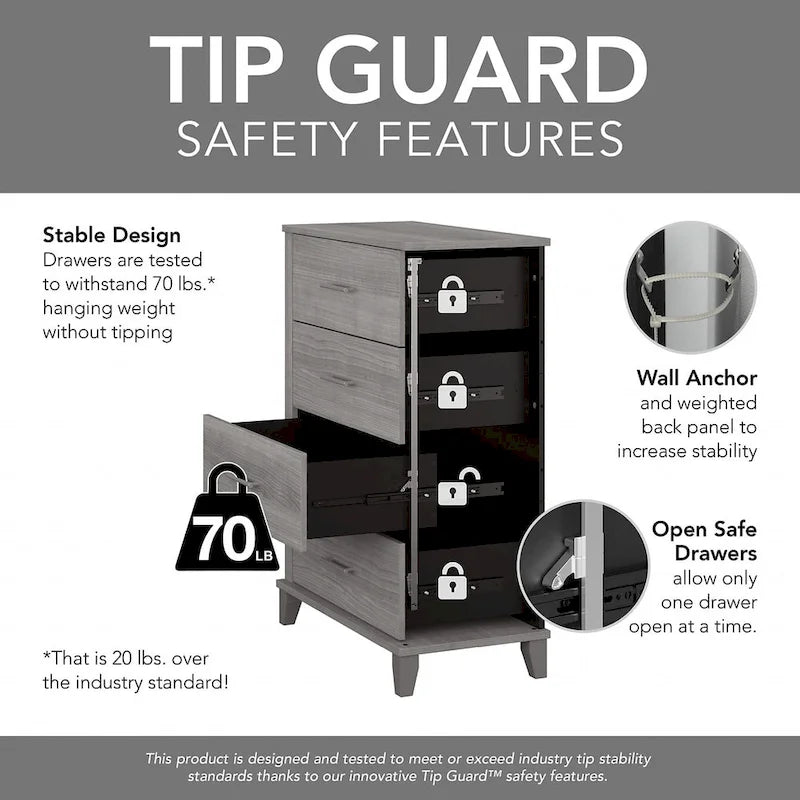 Somerset Chest of Drawers and Nightstand Set by Bush Furniture