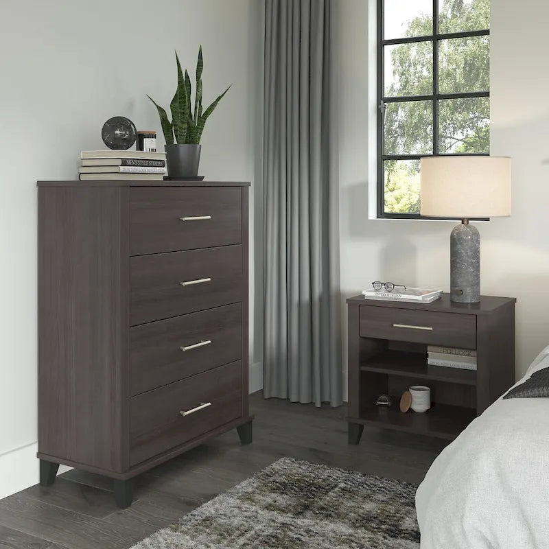 Somerset Chest of Drawers and Nightstand Set by Bush Furniture
