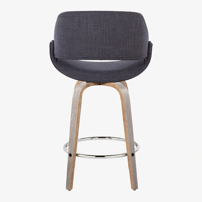 Carson Carrington Svellingen 26 Fixed-Height Counter Stool with Round Chrome Footrest (Set of 2)