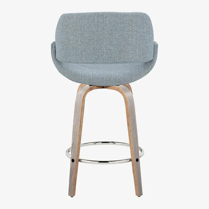 Carson Carrington Svellingen 26 Fixed-Height Counter Stool with Round Chrome Footrest (Set of 2)