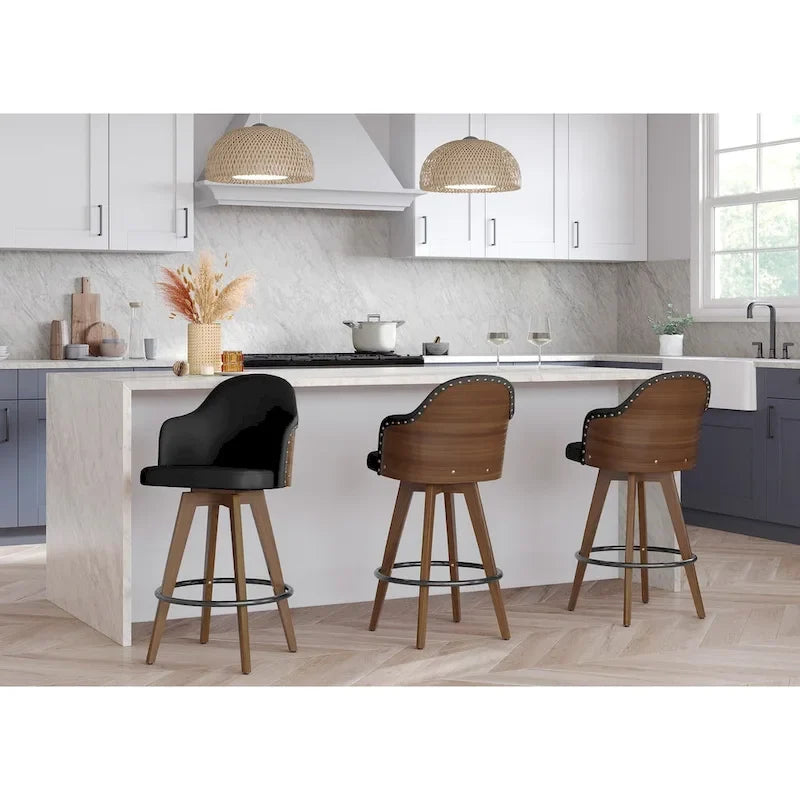 Carson Carrington Valsatra Mid-century Modern Counter Stool