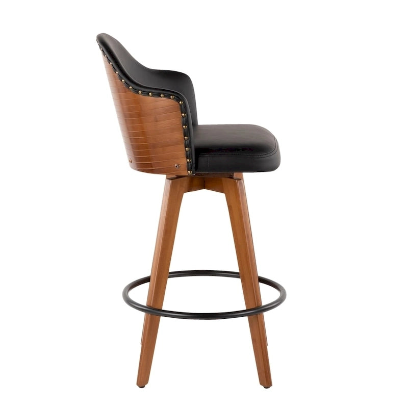 Carson Carrington Valsatra Mid-century Modern Counter Stool