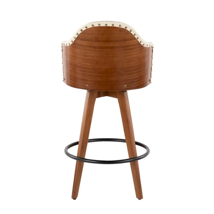 Carson Carrington Valsatra Mid-century Modern Counter Stool