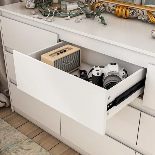 9 Drawer Dresser White Dresser Chest Drawer Storage Organizer Cabinet