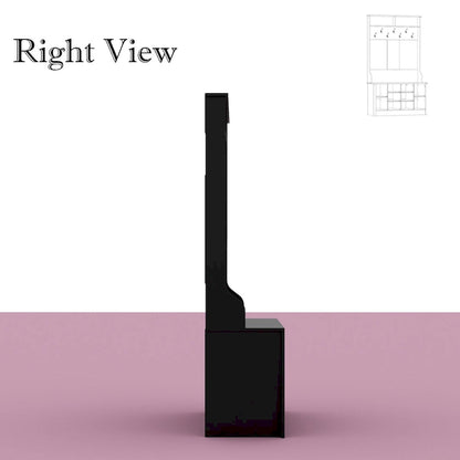 Entryway Hall Trees Bench Shoe Storage Cabinet Coat Rack Hooks White