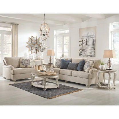 Signature Design by Ashley Realyn Sofa Table - White/Brown