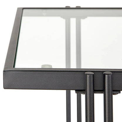 Lifestorey Folio Metal and Glass Coffee Table