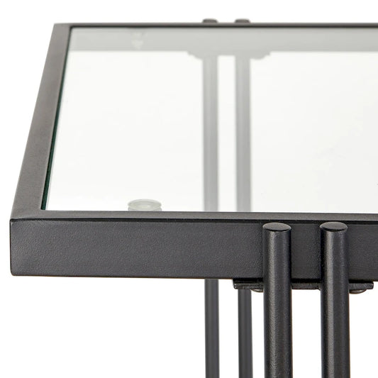 Lifestorey Folio Metal and Glass Coffee Table