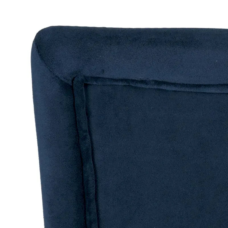 HomePop Classic Velvet Parsons Dining Chair - Dark Navy Blue Velvet (Set of 2)