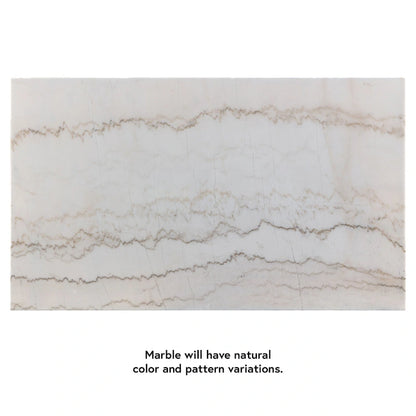 Furniture of America Cots Farmhouse White 70-inch Marble Dining Table