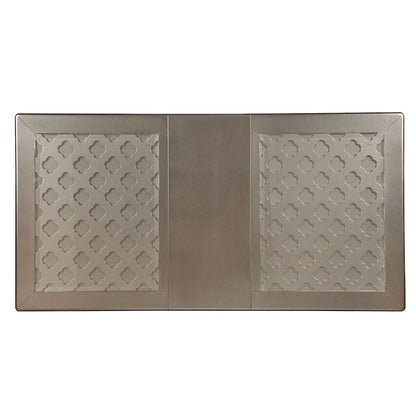 Furniture of America Mora 84-inch Glass Top Expandable Dining Table