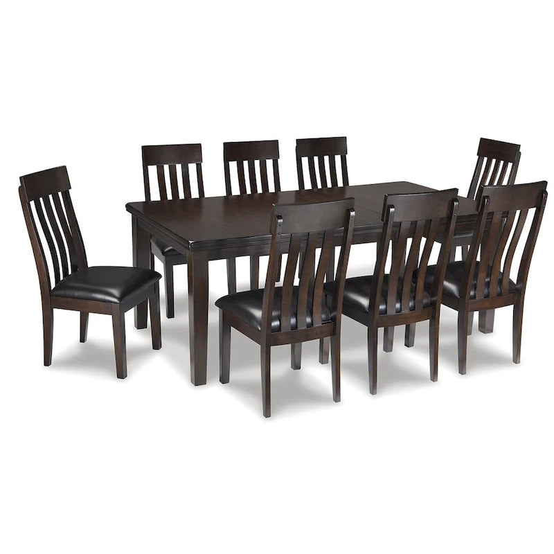 Signature Design by Ashley Haddigan Dark Brown 9-Piece Dining Package
