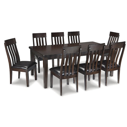 Signature Design by Ashley Haddigan Dark Brown 9-Piece Dining Package