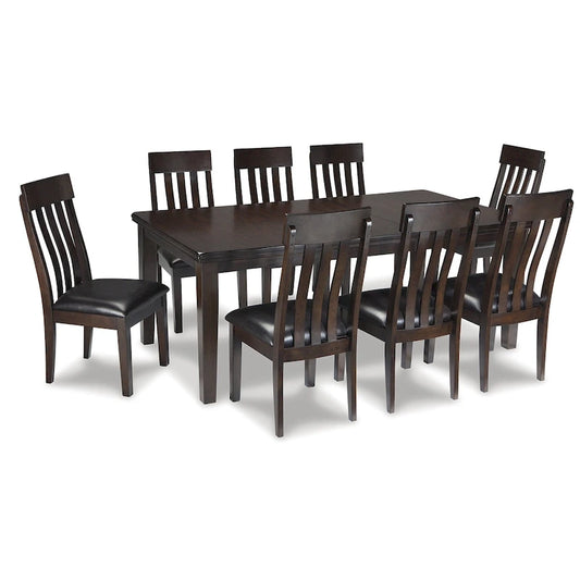 Signature Design by Ashley Haddigan Dark Brown 9-Piece Dining Package