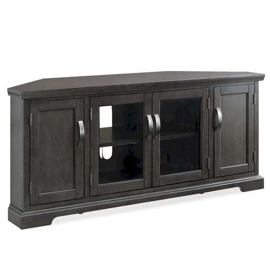 Leick Home 84386 Corner TV Stand with Enclosed Storage