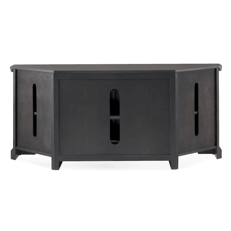 Leick Home 84386 Corner TV Stand with Enclosed Storage