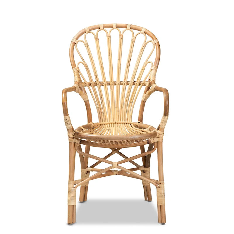 Sheraton Modern Natural Finished Rattan Dining Chair
