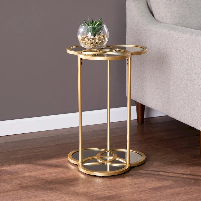 SEI Furniture Shelton Geometric Accent Table