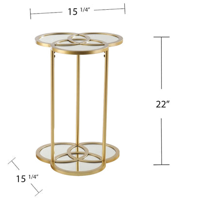 SEI Furniture Shelton Geometric Accent Table