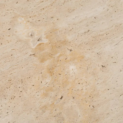 Sagebrook Home Elegant Acacia and Travertine Coffee Table for Modern Living