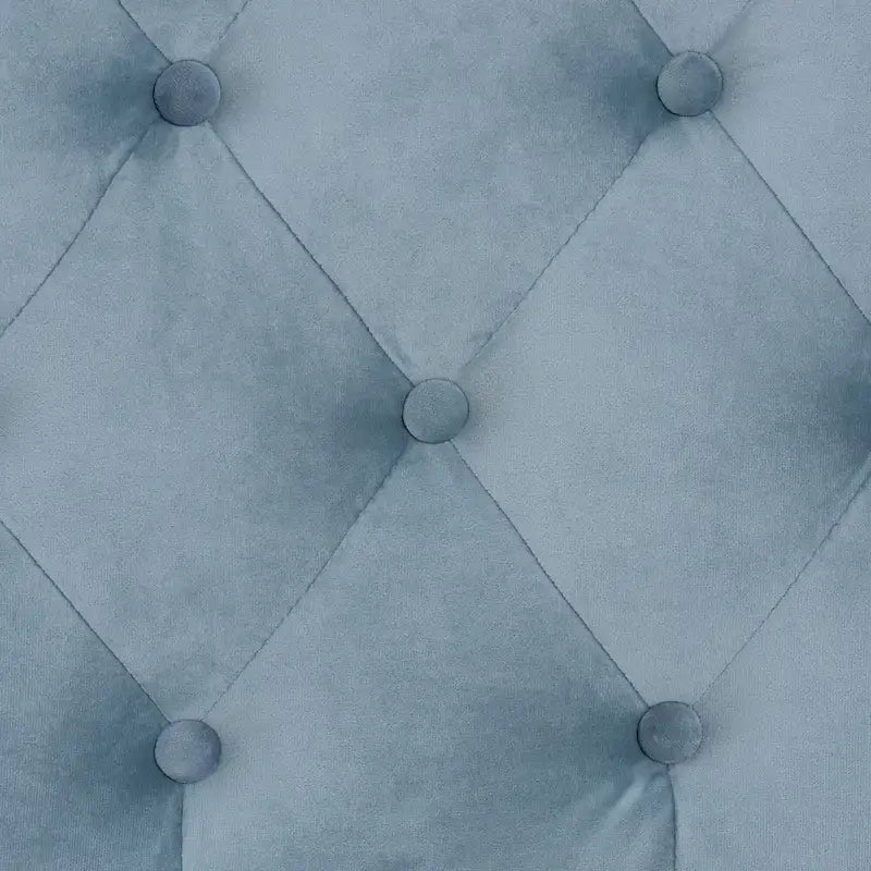 Benjamin Modern&Contemporary Light Blue Velvet Upholstered Wood Daybed