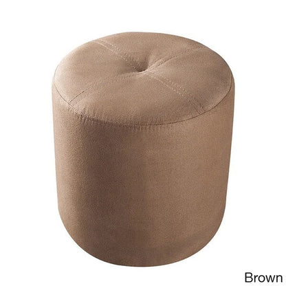 Porch & Den Wynkoop Round Upholstered Stool Ottoman