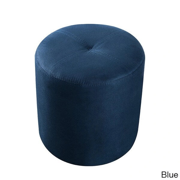 Porch & Den Wynkoop Round Upholstered Stool Ottoman