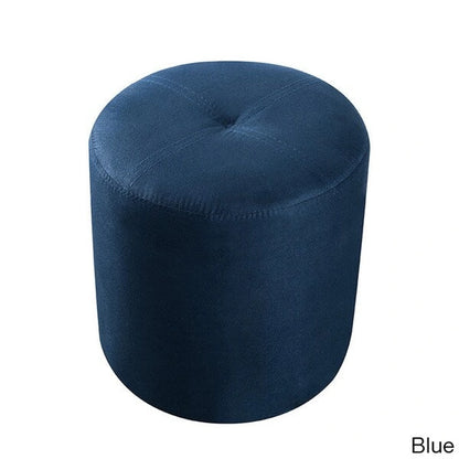 Porch & Den Wynkoop Round Upholstered Stool Ottoman