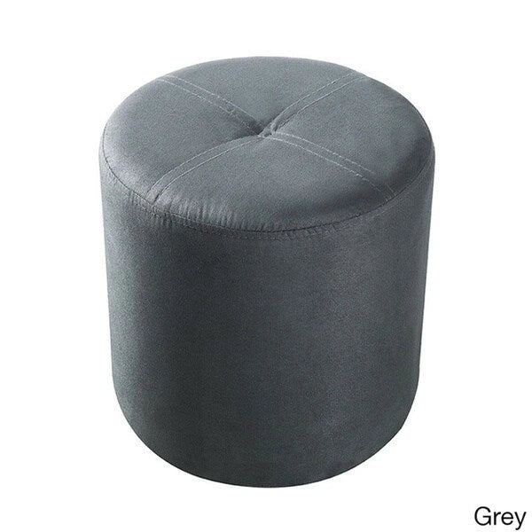 Porch & Den Wynkoop Round Upholstered Stool Ottoman